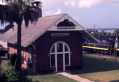 View of the train station in Fernandina Beach