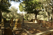 Enclosed gravesite at Bosque Bello Cemetary