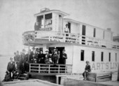 Passengers aboard the Astatula in Palatka, 1890s