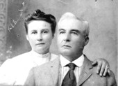 1905 Photo of Isacc Barwick and his daughter.