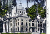 Postcard - Polk County Court House, Bartow, Florida