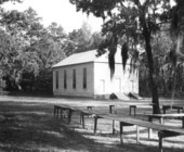 Photo of church exterior, 19--