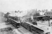 Trains at the South Florida Railroad Company depot - Sanford, Florida