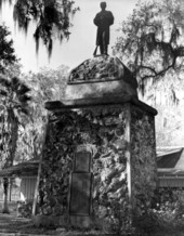 Monument to Major Francis Dade's command at Dade Battlefield Historic State Park - Bushnell, Florida