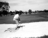Golfer on the golf course - Dunedin, Florida, 1977